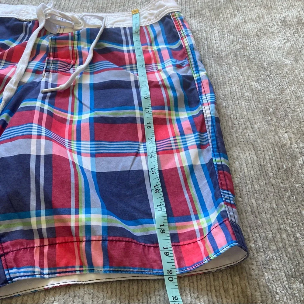 Abercrombie Fitch Plaid Board‎ Shorts Mens Medium Y2K Beach Surf Swim